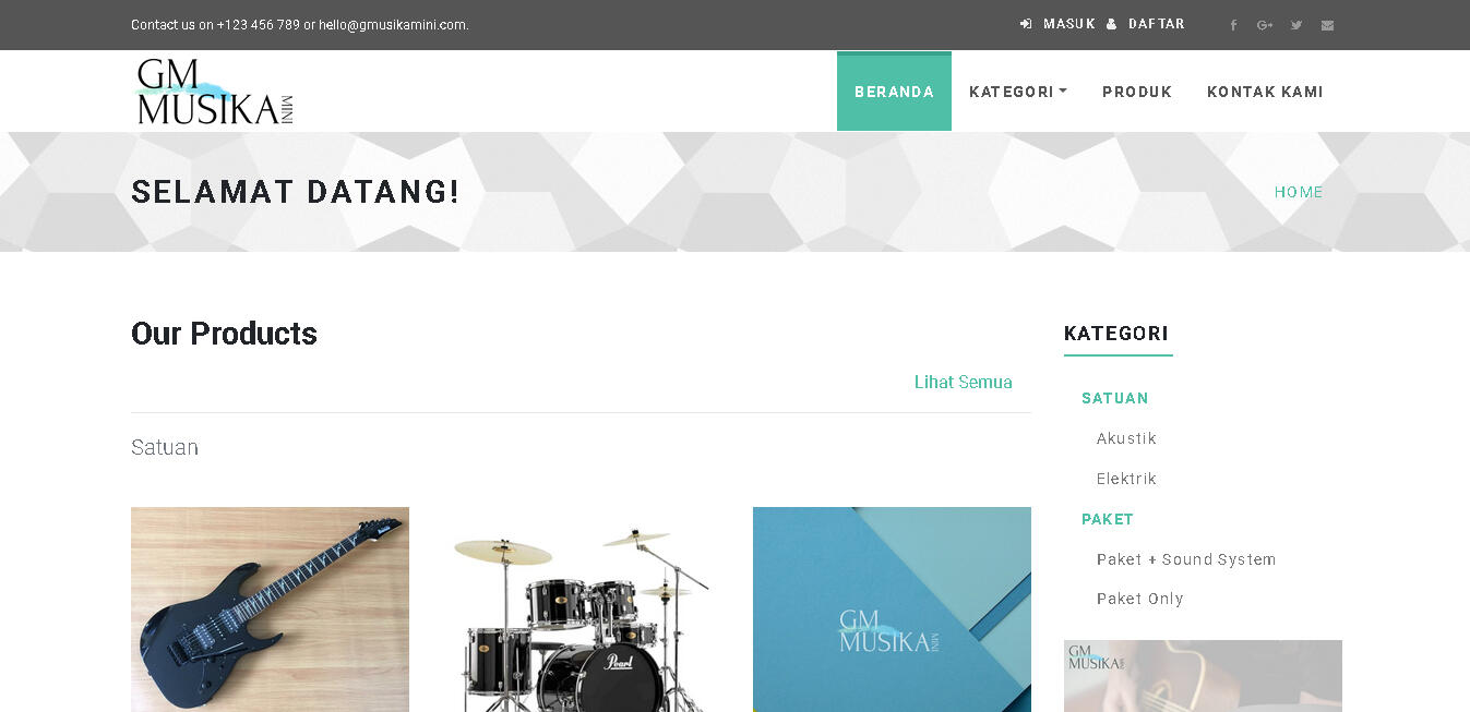 Peminjaman Alat Musik "GM Musika"